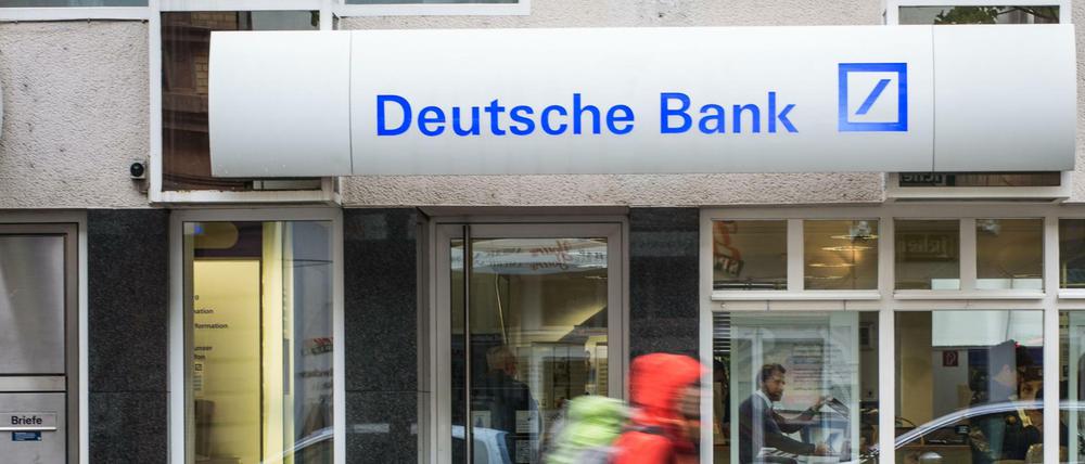 Eine Filiale der Deutschen Bank. 