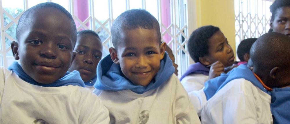 Viele Kinder, wie diese in einem Kinderheim bei Johannesburg, werden durch Aids zu Waisen. Häufig sind sie selbst infiziert.