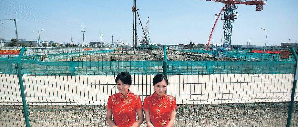 China wächst. Bau- und Infrastrukturprojekte, wie hier in Schanghai, eröffnen deutschen Mittelständlern Geschäftschancen. 
