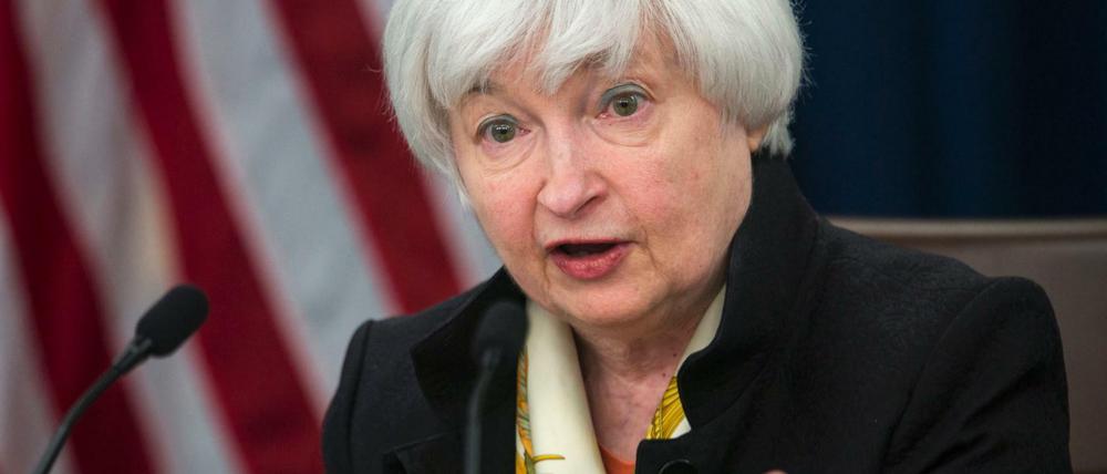 US-Notenbankchefin Janet Yellen hat die Zinsen zuletzt ein Jahr lang nicht verändert. 