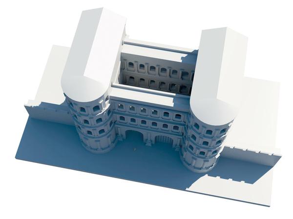 3D-Modell der Porta Nigra in Trier