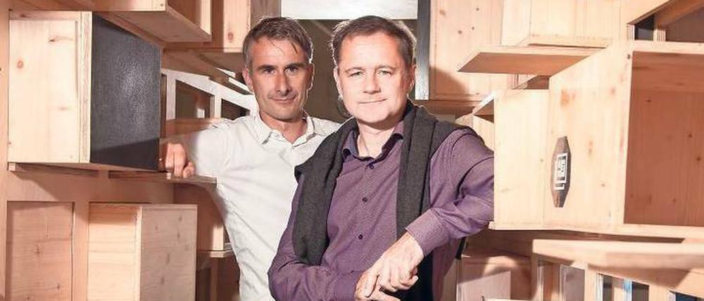 Der Künstler und der Akustiker. Christoph Gengnagel (links) und Stefan Weinzierl gestalten gemeinsam das Design der Zukunft.