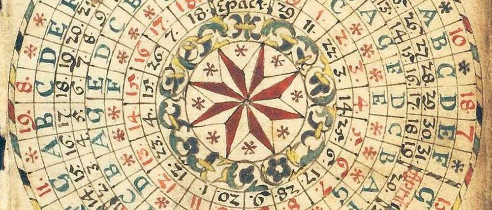 Kreistafel des julianischen Kalenders (aus dem Jahr 1690)