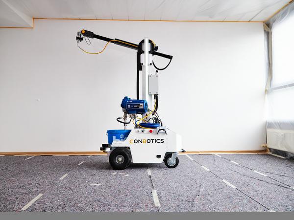 ConBotics entwickelt einen Roboter, der Malerarbeiten auf Baustellen erledigen kann.