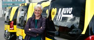 BVG Chefin Eva Kreienkamp stellte am 15. September 2022 die neuen Rufbusse vor. 