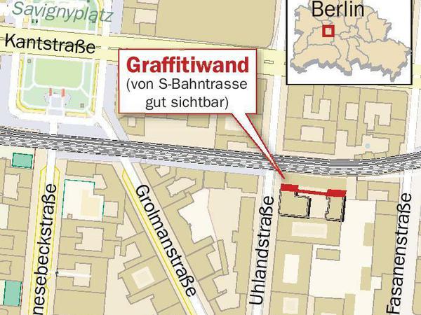 Mehr West-Berlin geht nicht. Das Haus steht zwischen Uhland- und Fasanenstraße.