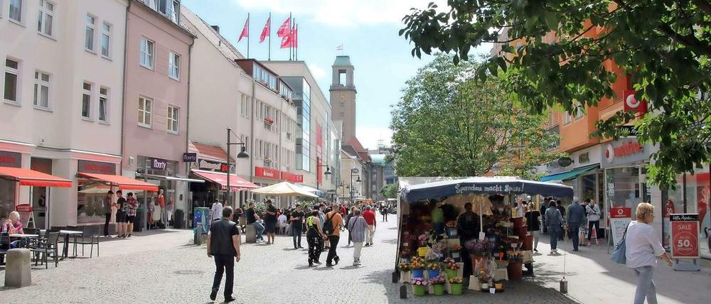 Die Altstadt ist das wichtigste Einkaufszentrum der Spandauer.
