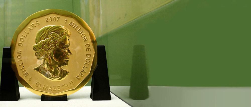 Goldstück. Die Münze «Big Maple Leaf» war seit 2010 in Berlin und wurde kürzlich gestohlen.