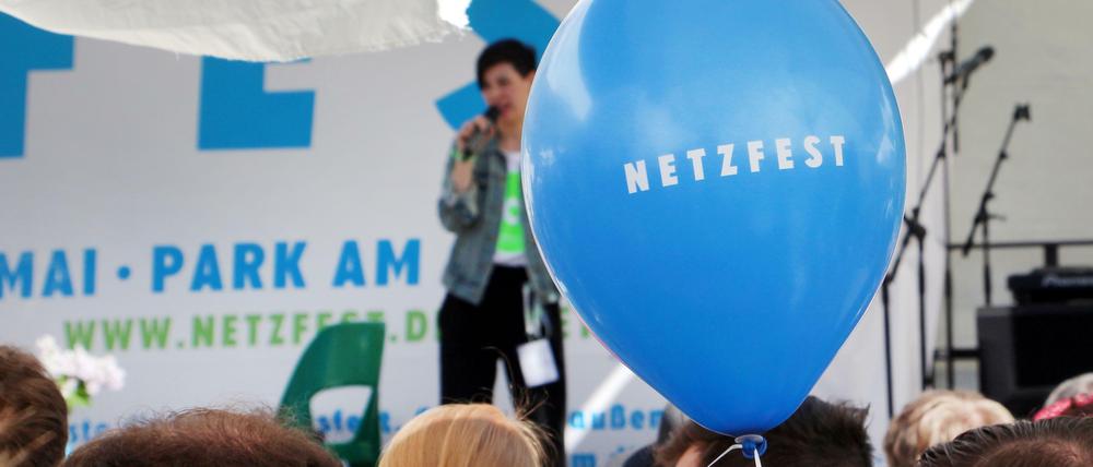 Buntes Programm. Ein Foto vom ersten "Netzfest" vergangenes Jahr in Berlin.