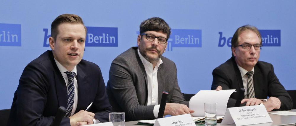 Justizsenator not amused bei der Vorstellung des Berliner Korruptionsberichts.