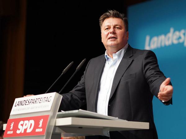 Innensenator Andreas Geisel beim Landesparteitag der Berliner SPD.