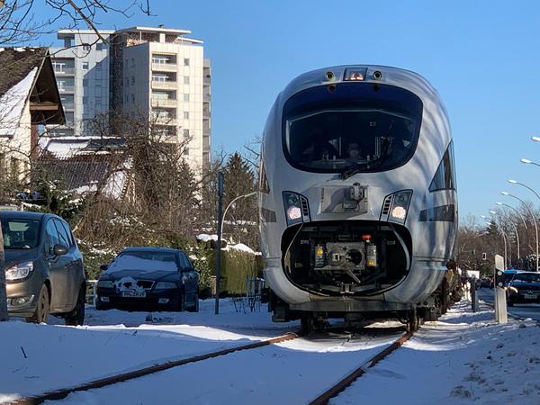 Das TrainLab war am Freitag zum ersten Mal in Lichterfelde unterwegs.