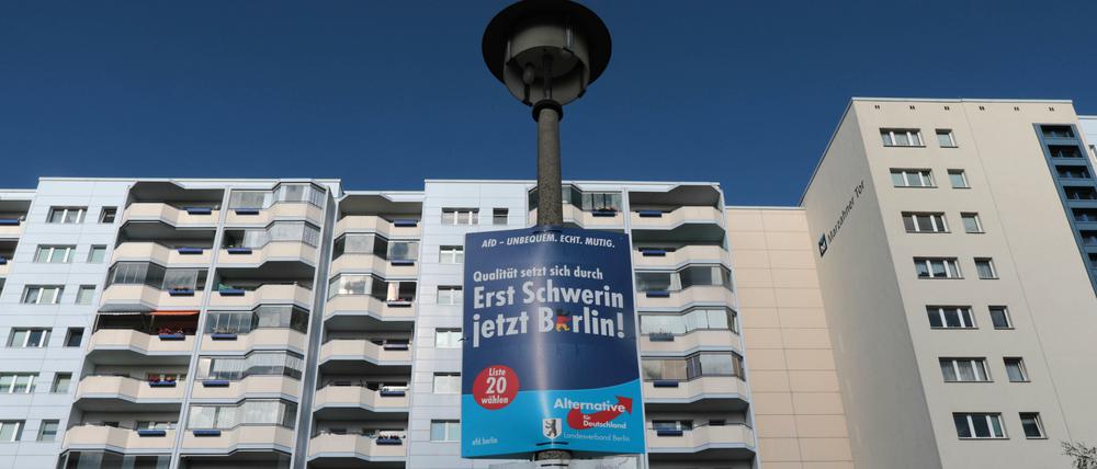 So plakatierte die AfD vor den Berliner Wahlen im Jahr 2016.