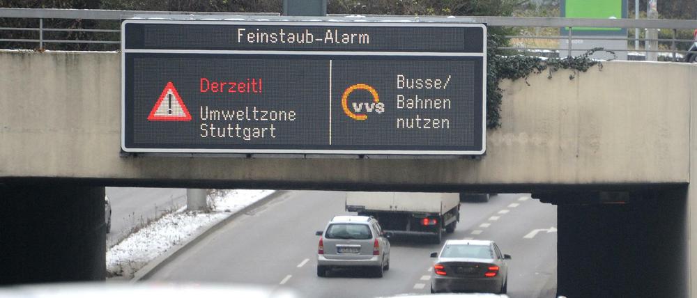 In Stuttgart gibt es regelmäßig Feinstaub-Alarm.
