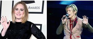 Für den Echo nominiert: Sängerin Adele und der verstorbene David Bowie.
