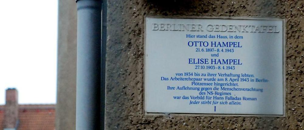 Ein Vorschlag war den Rathausplatz nach Otto und Elise Hampel zu benennen, die in der NS-Zeit hingerichtet wurden.