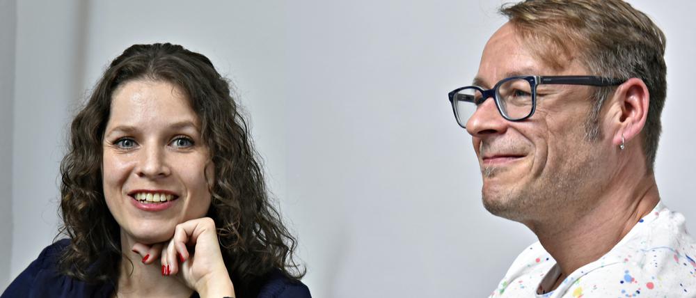 Leiten eine Fraktion im "Umbruch": Anne Helm und Carsten Schatz, die beiden Vorsitzenden der Berliner Linksfraktion.