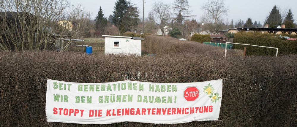 Blankenburger Anwohner protestieren gegen Berlins größtes Neubauprojekt.