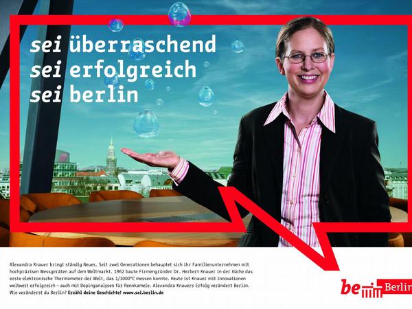 Mit Plakaten wie diesem startete 2008 die Werbekampagne "Be Berlin".