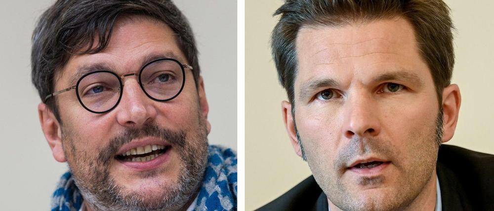 Im Clinch: Justizsenator Dirk Behrendt (Grüne) und Wissenschaftsstaatssekretär Steffen Krach (SPD).