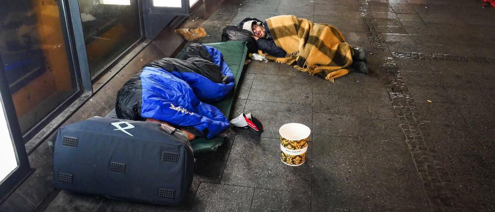 Für Obdachlose ist die Gefahr der Erkrankung in der kalten Jahreszeit besonders hoch.