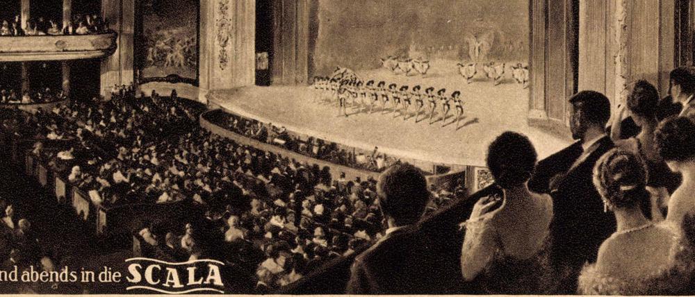 Die Varieté-Bühne "Scala" in der Lutherstraße, von den Nazis "arisiert", im Bombenkrieg zerstört.