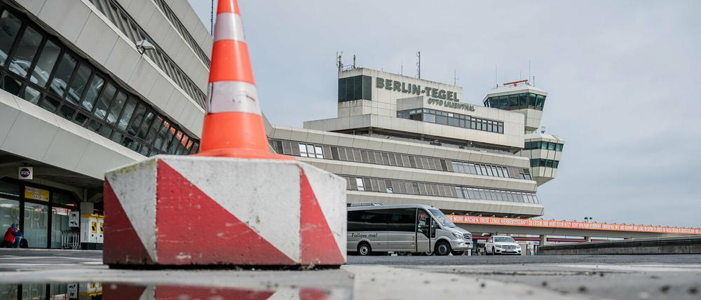 Ruhe herrscht am Terminal 1, dem Hauptgebäude des Flughafen Tegels.