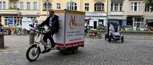Mit Lastenrädern sollen künftig die Pakete auf der Kantstraße kommen.
