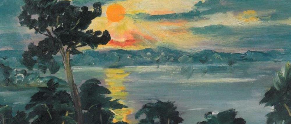 Franz Heckendorf, "Sonnenuntergang an der Havel" (1925)