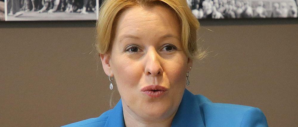 Franziska Giffey (SPD), Bundesfamilienministerin könnte Nachfolgerin von Michael Müller als Regierender Bürgermeister von Berlin werden.