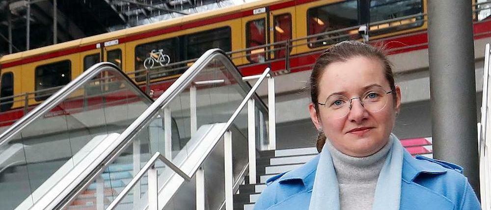 Geleerter Stadtbahnhof. Cornelia Kadatz ist Managerin des Berliner Hauptbahnhofs.