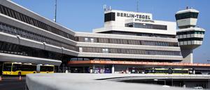 Wenig Betrieb herrscht am "Otto Lilienthal" Flughafen in Tegel. 