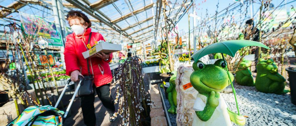 Gartenmärkte sind seit dem 1. März in einigen Bundesländern wieder geöffnet.
