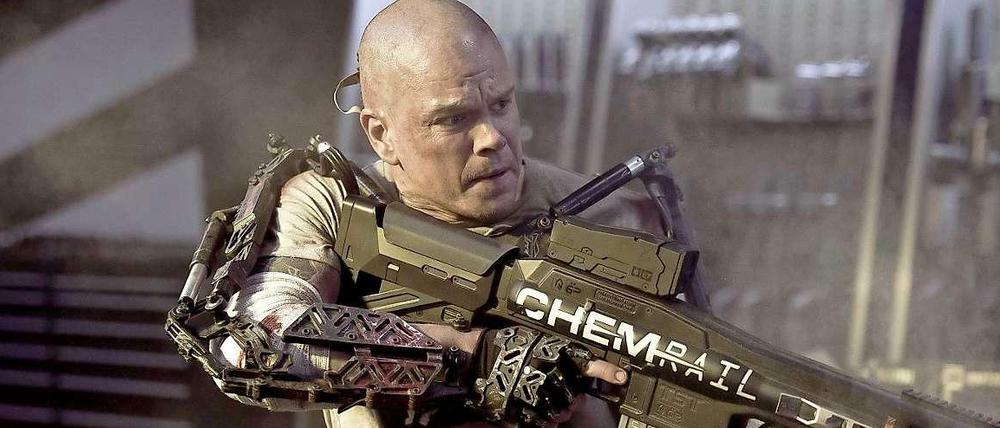 Menschmaschine: Matt Damon in seinem neuesten Film "Elysium".