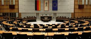 Das Abgeordnetenhaus Berlin, Blick in den Sitzungssaal, Abgeordnetenhaus, Sitzungssaal, Senat von Berlin Foto: Kai-Uwe Heinrich