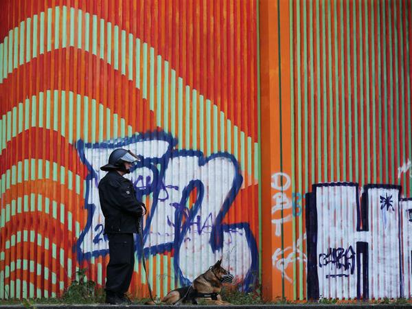 Graffiti geht gar nicht, findet Rudolph Giuliani. Eine Sache für die Polizei.