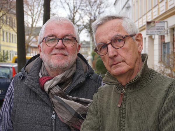 Die beiden Jofa-Experten Harry Mehner und Wolfgang May wollen an die Filmgeschichte in Berlin-Johannisthal erinnern.