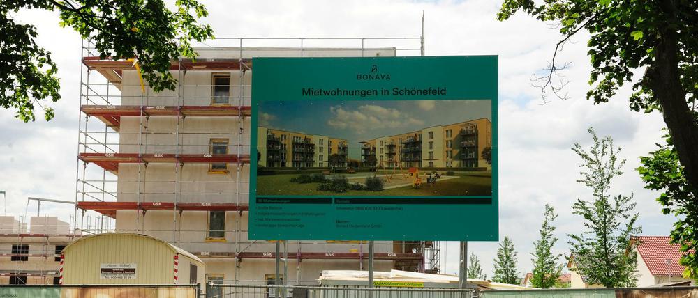 Wohnen am Stadtrand. In Schönefeld wird kräftig gebaut.