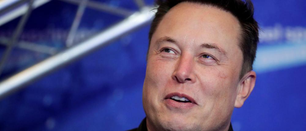 Spricht nicht zufällig von "Giga Berlin": Tesla-Chef Elon Musk im Dezember bei einer Preisverleihung in der Hauptstadt.