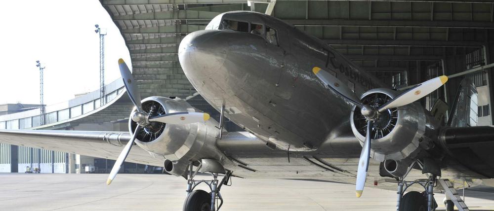 Diese DC-3 gehörte zu den letzten Flugzeugen, die 2008 auf dem alten Zentralflughafen in Tempelhof starteten.