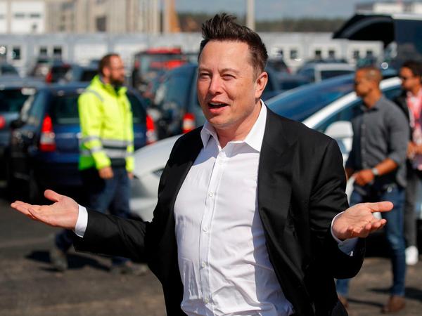 Tesla-Chef Elon Musk im September 2020 in Gruenheide bei Berlin.