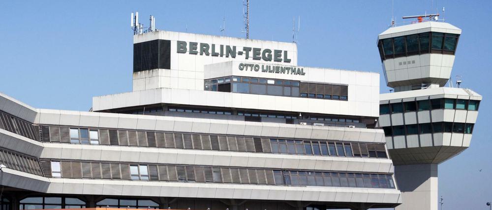 Blick auf den Flughafen Berlin-Tegel.