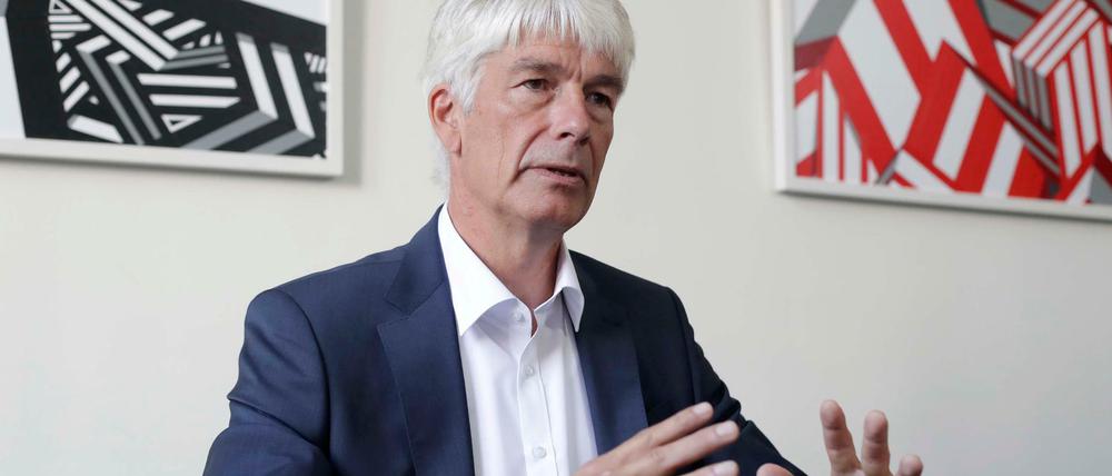 Frank Nägele, Staatssekretär für Verwaltungsmodernisierung beim Tagesspiegel-Interview im Roten Rathaus.
