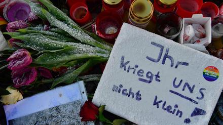 Zur Erinnerung an die Opfer des Anschlags auf den Breitscheidplatz. 