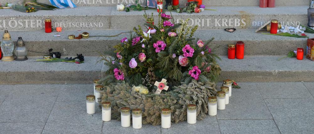Gedenken an die Terroropfer am Berliner Breitscheidplatz.