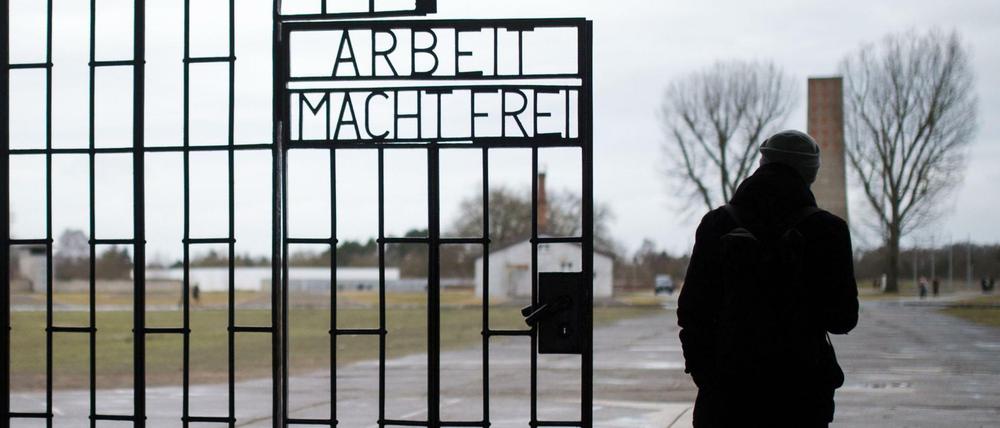 Das Tor der Gedenkstätte Sachsenhausen.