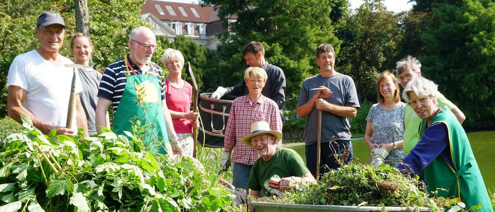 Rückblick auf die Gemeinsame Sache 2020: Die „Bürger für den Lietzensee“ pflegen ihr Gartendenkmal.