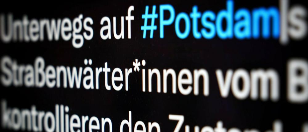 Auf dem Twitter-Account der Landeshauptstadt Potsdam wird der Beruf der Straßenwärter*innen vorgestellt.