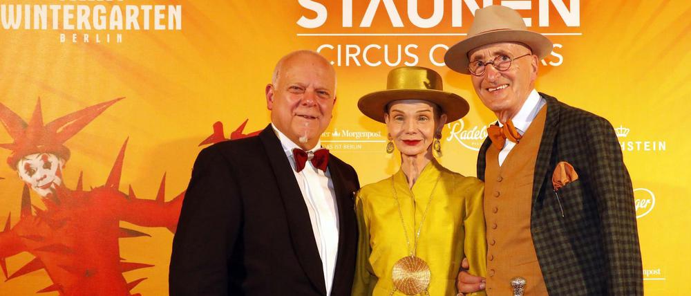 Georg Strecker, Brit Kanja, Guenter Anton Krabbenhoeft bei der Premiere von "Staunen - Circus of Stars".