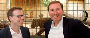Tier-Lobbyist: Zoo- und Tierpark Chef Andreas Knierim (rechts) mit CDU-Fraktionschef Florian Graf.